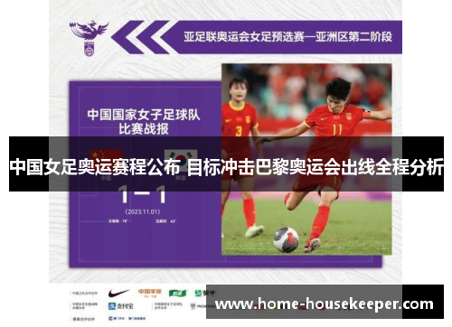 中国女足奥运赛程公布 目标冲击巴黎奥运会出线全程分析